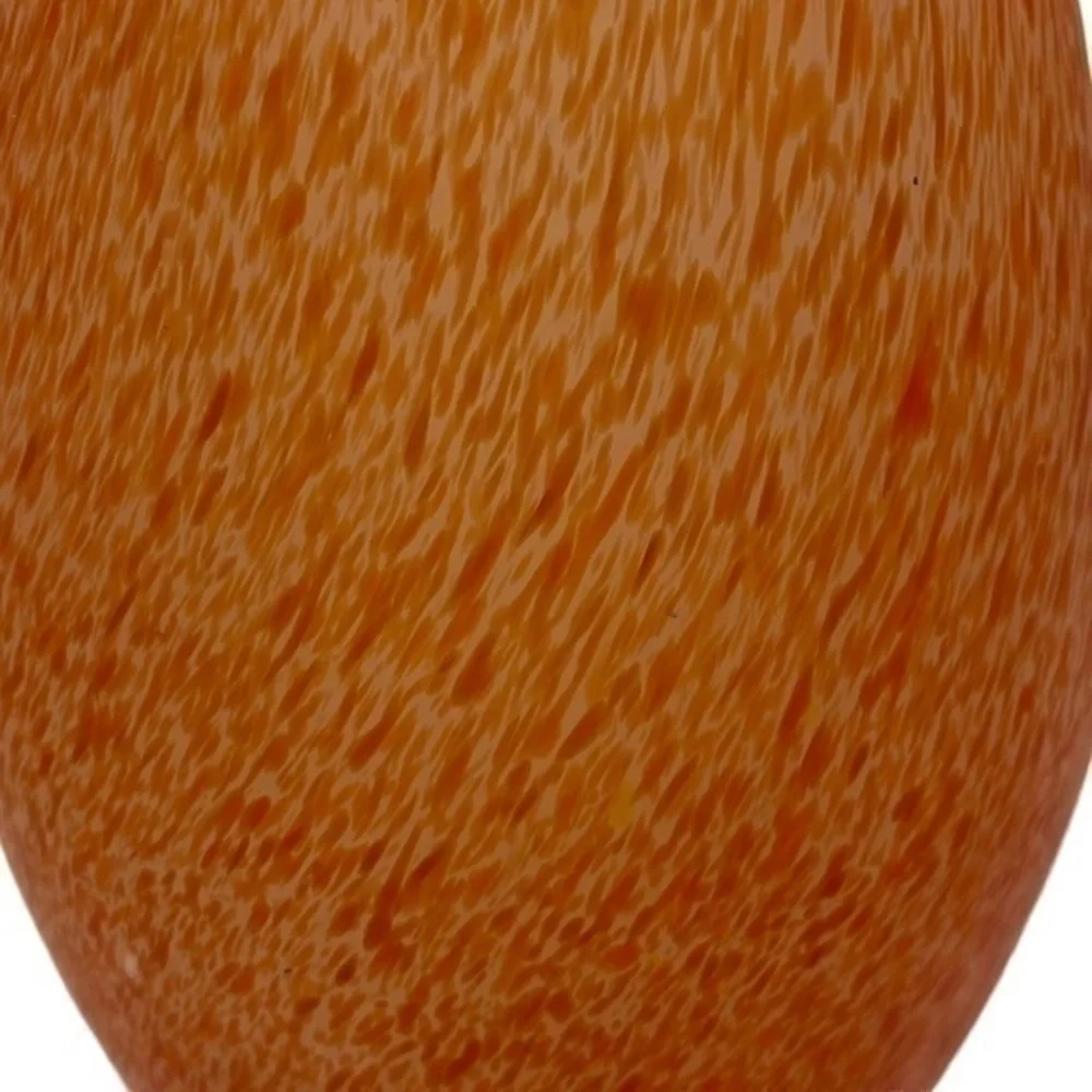 Vintage Art Deco Orange Swirled Vase
